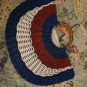 New INC International Concepts Double Handle Tote Bag Fun Colors Beach Casual